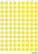 Herma-Vario Sticker Color Dots 8mm Luminous Yellow-1834