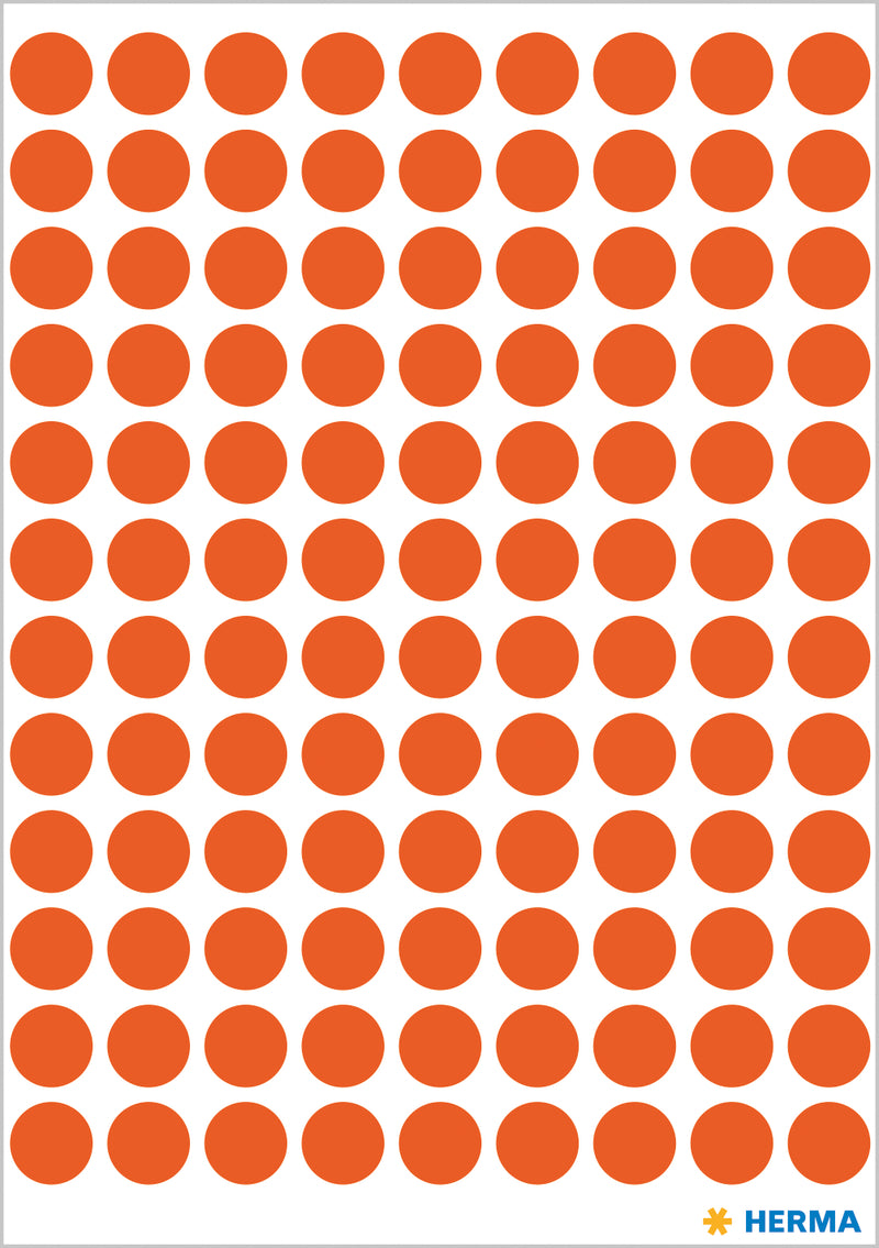 Herma-Vario Sticker Color Dots 8mm Red-1842