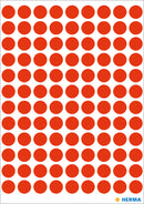 Herma-Vario Sticker Color Dots 8mm Luminous Red-1846