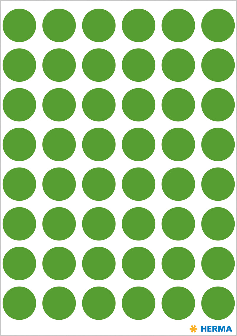 Herma-Vario Sticker Color Dots 13mm Dark Green-1855