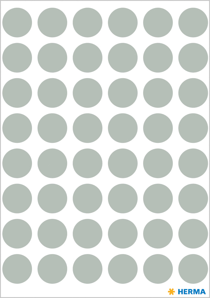 Herma-Vario Sticker Color Dots 13mm Grey-1858