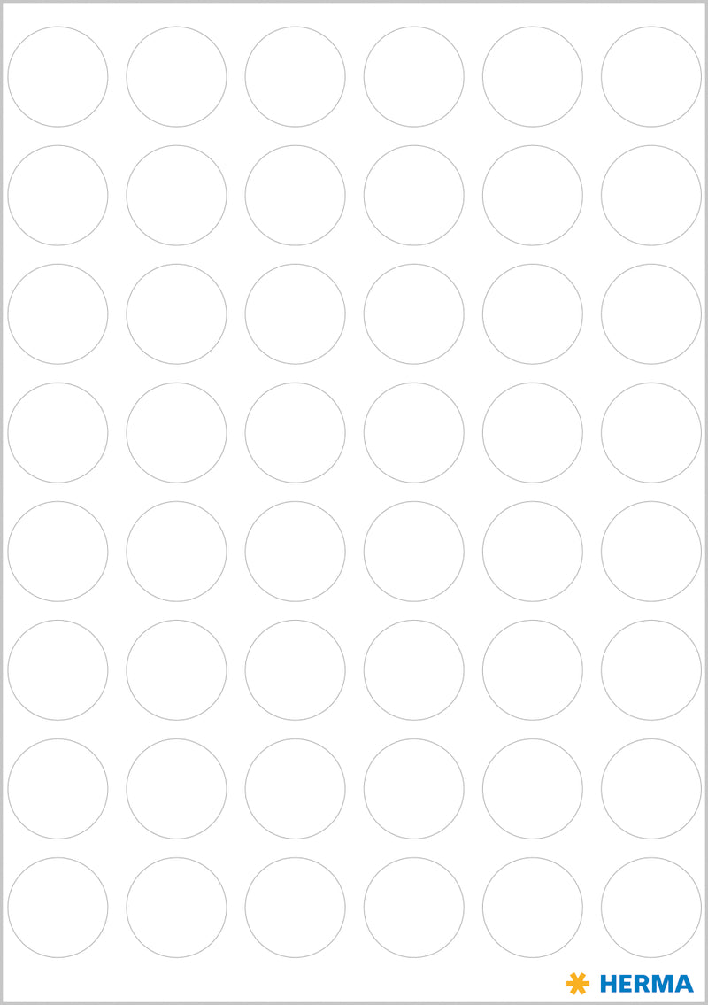 Herma-Vario Sticker Color Dots 13mm White-1860