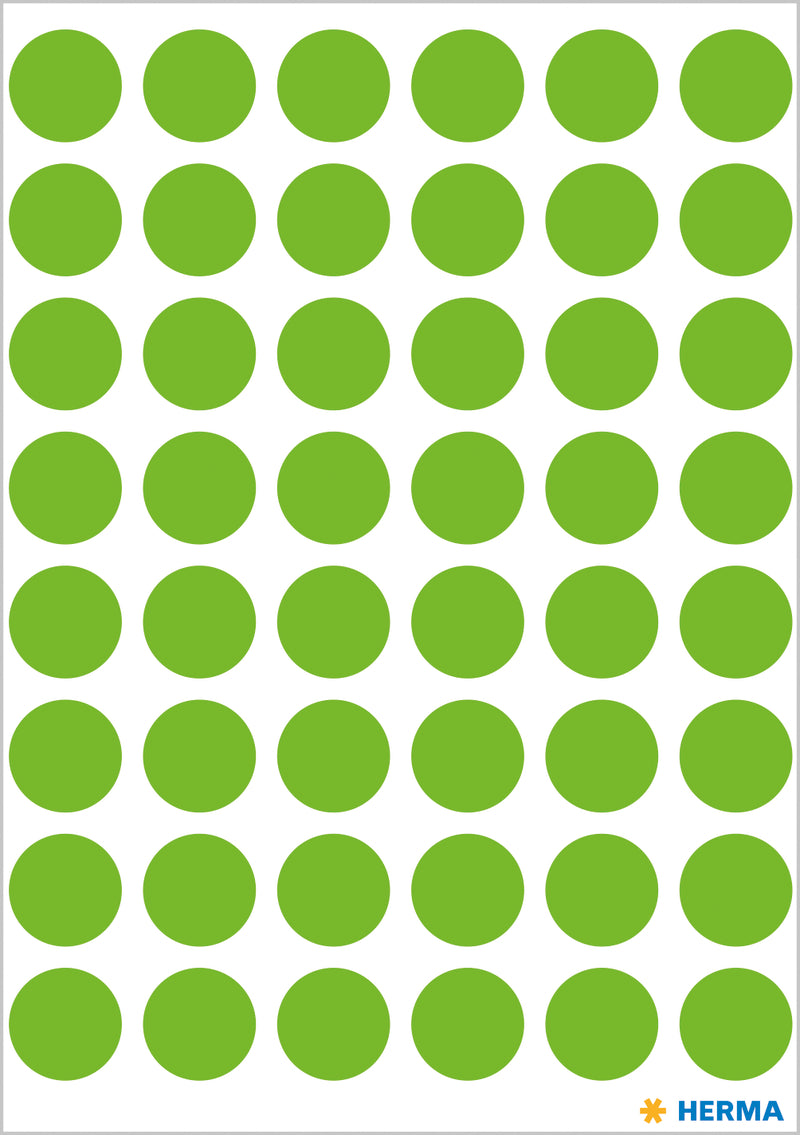 Herma-Vario Sticker Color Dots 13mm Green-1865