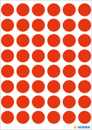 Herma-Vario Sticker Color Dots 13mm Luminous Red-1866