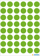 Herma-Vario Sticker Color Dots 13mm Luminous Green-1868
