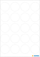 Herma-Vario Sticker Color Dots 19mm White-1870