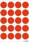 Herma-Vario Sticker Color Dots 19mm Luminous Red-1876