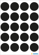 Herma-Vario Sticker Color Dots 19mm Black-1879