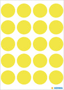 Herma-Vario Sticker Color Dots 19mm Luminous Yellow-1884