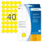Herma-Multi Purpose Adhesive Labels Yellow 19mm Round-2251