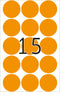 Herma-Multi Purpose Adhesive Labels Lumi Orange 32mm Round-2274