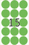 Herma-Multi Purpose Adhesive Labels Green 32mm Round-2275