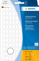 Herma-Multi Purpose Adhesive Labels White 8x12mm-2310