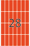Herma-Multi Purpose Adhesive Labels Red 13x40mm-2362