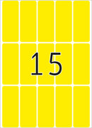 Herma-Multi Purpose Adhesive Labels Yellow 20x50mm-2411