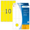 Herma-Multi Purpose Adhesive Labels Yellow 20x75mm-2421