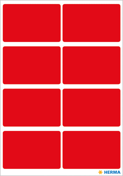 Herma-Vario Labels Red 26x40mm-3692