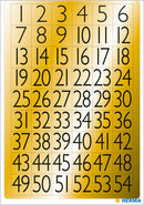 Herma-Vario Sticker Numbers 1-100 Gold-4146