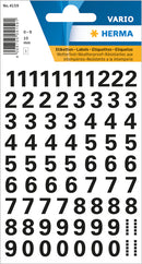 Herma-Vario Sticker Numbers Weather Proof Black 10mm-4159