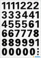 Herma-Vario Sticker Numbers Weather Proof Black 15mm-4164