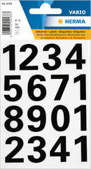 Herma-Vario Sticker Numbers Weather Proof Black 25mm-4168