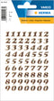 Herma-Vario Sticker Numbers 0-9 Muli Color-4193