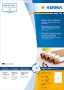 Herma-Weather Proof Labels A4 210x297mm White 100 Sheets Pack-4379