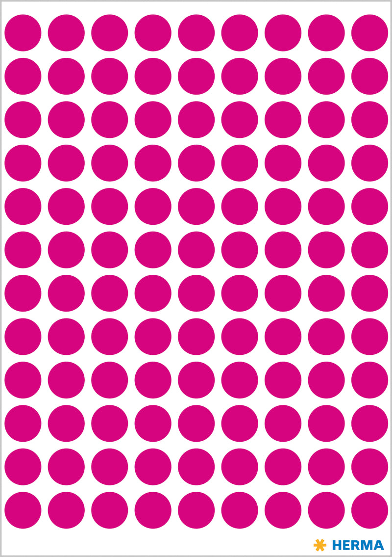 Herma-Vario Sticker Color Dots 8mm Pink-1836