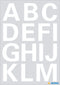 Herma-Vario Sticker Letters White 25mm-4169
