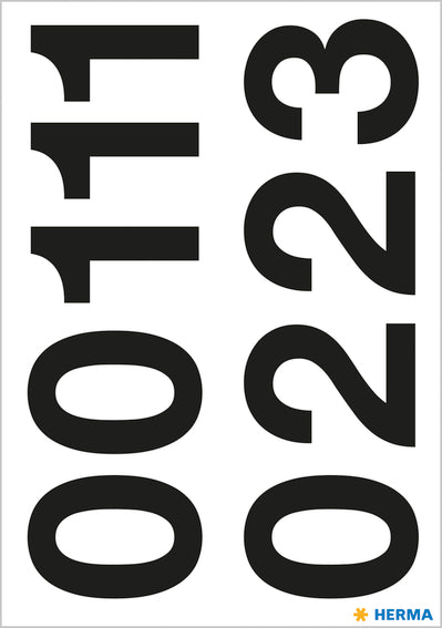 Herma-Vario Sticker Numbers Black 33mm-4189