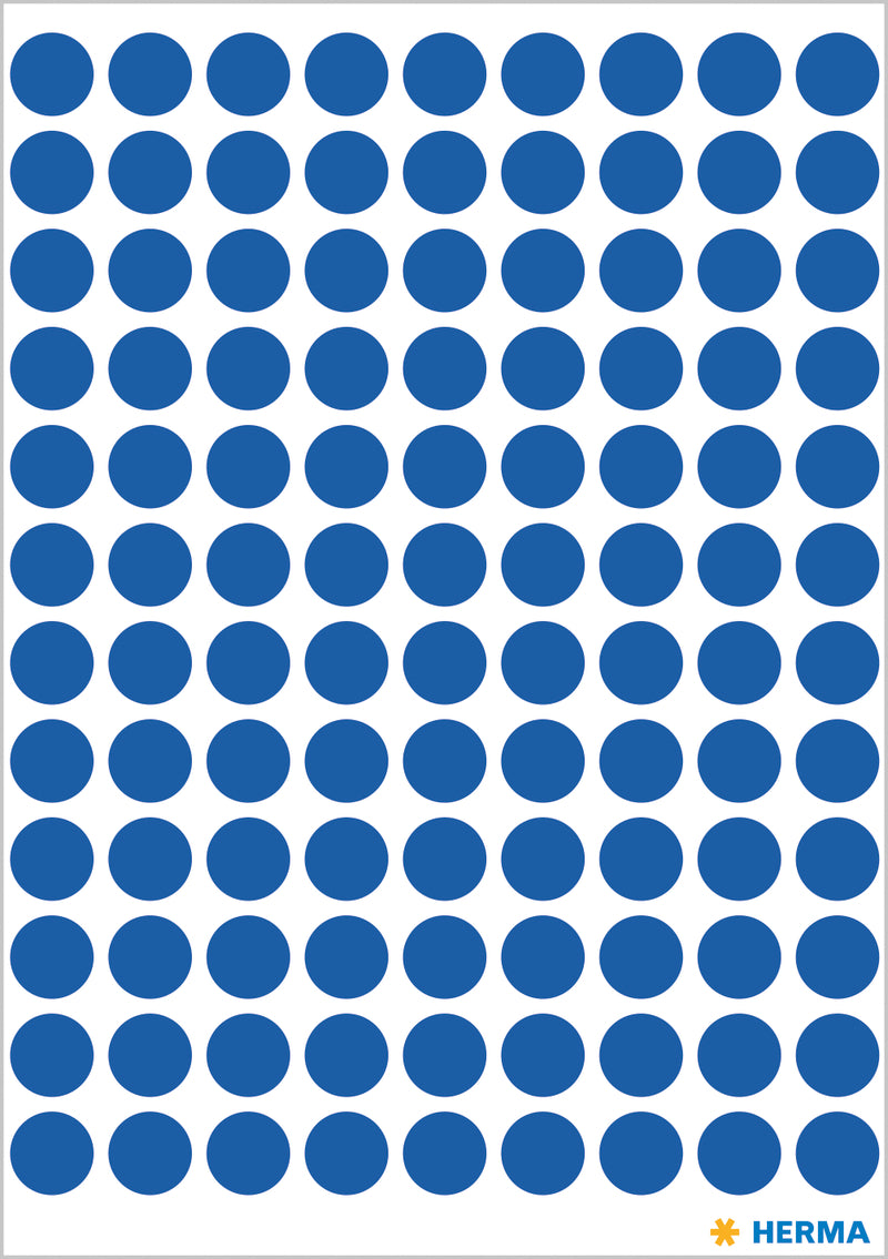 Herma-Vario Sticker Color Dots 8mm Dark Blue-1833