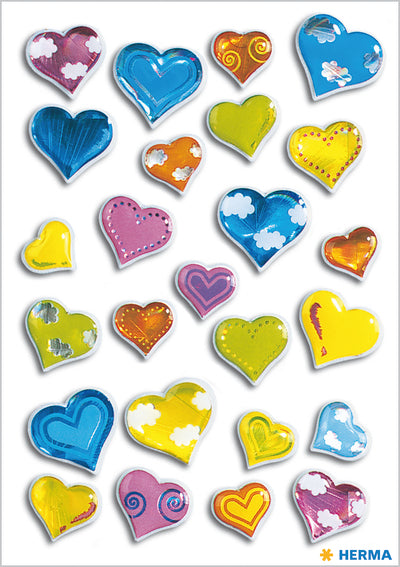 Herma-Magic Sticker Hearts Stone-5217