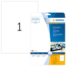 Herma-Premium Label A4 Glossy White 210x297mm 25 Sheets Pack-4909