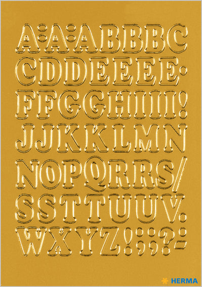 Herma-Vario Sticker A-Z Letters Gold 12mm-4183