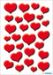 Herma-Magic Sticker Red Hearts Stones-3254