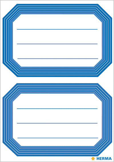 Herma-Vario School Name Labels 82x55mm Blue Frame-5714