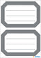 Herma-Vario School Name Labels 82x55mm Grey Frame-5719