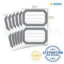 Herma-Vario School Name Labels 82x55mm Grey Frame-5719