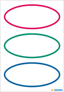 Herma-Vario School Labels Oval 3 Colors-5782