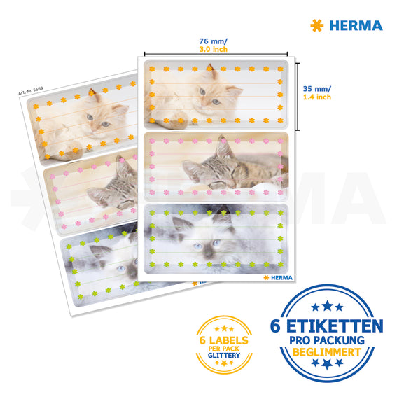 Herma-Vario School Labels 3 Cats-5569