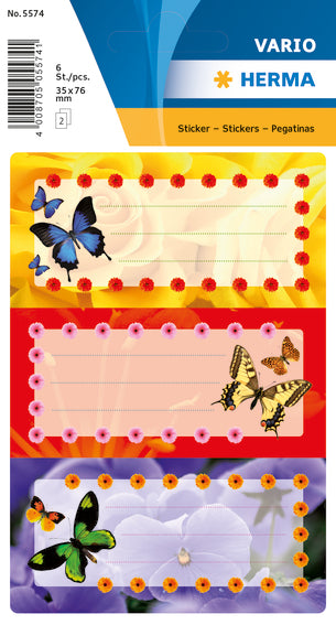 Herma-Vario School Labels Butterfly-5574