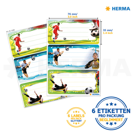 Herma-Vario School Labels Football-5588