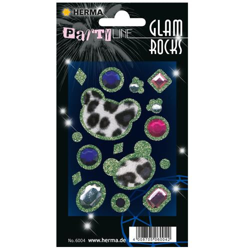 Herma-Glam Rock Sticker Bear Heads-6004