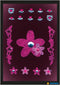 Herma-Glam Rocks Stickers Flowers Pink-6007