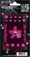 Herma-Glam Rocks Stickers Flowers Pink-6007