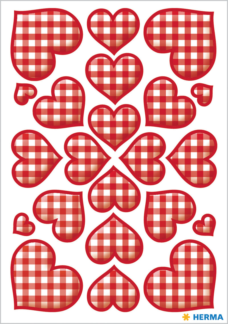 Herma-Decor Sticker Cross-hatched Hearts-3361