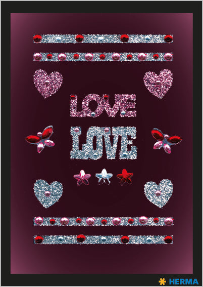 Herma-Glam Rocks Stickers Love-6647