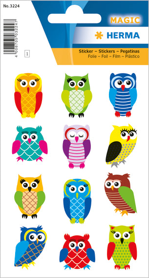 Herma-Magic Sticker Owls Glitter Foil-3224