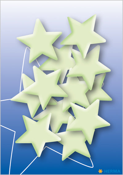 Herma-Glow in the Dark Sticker Stars-15019