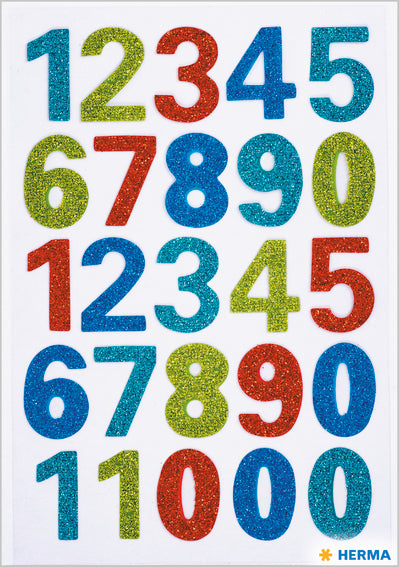 Herma-Magic Sticker Numbers Glittery-3279